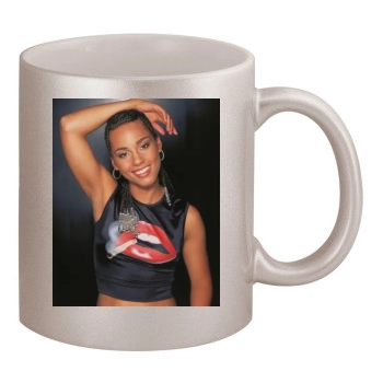 Alicia Keys 11oz Metallic Silver Mug