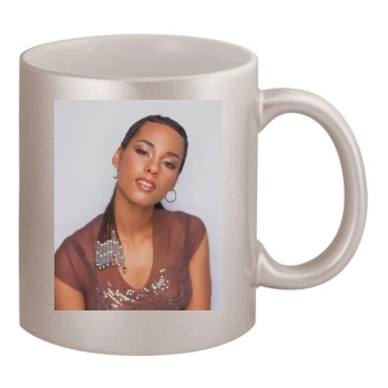 Alicia Keys 11oz Metallic Silver Mug