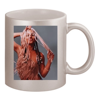 Alicia Keys 11oz Metallic Silver Mug