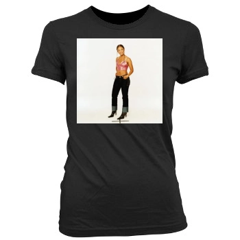 Alicia Keys Women's Junior Cut Crewneck T-Shirt