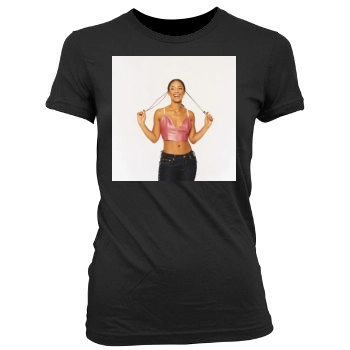 Alicia Keys Women's Junior Cut Crewneck T-Shirt