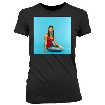 Alicia Keys Women's Junior Cut Crewneck T-Shirt