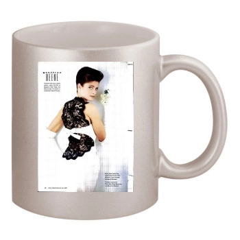 Stephanie Seymour 11oz Metallic Silver Mug