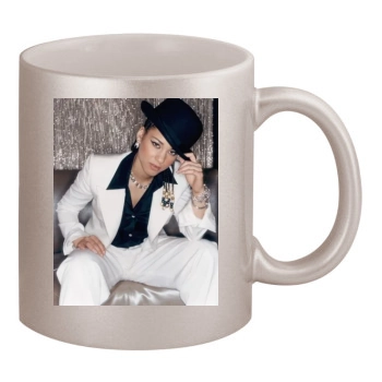 Alicia Keys 11oz Metallic Silver Mug