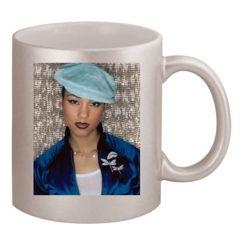 Alicia Keys 11oz Metallic Silver Mug