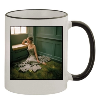 Anna Popplewell 11oz Colored Rim & Handle Mug