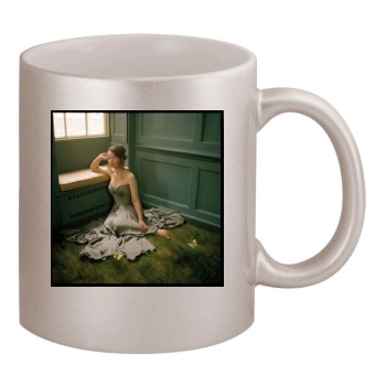 Anna Popplewell 11oz Metallic Silver Mug