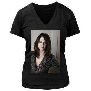 Asia Argento Women's Deep V-Neck TShirt