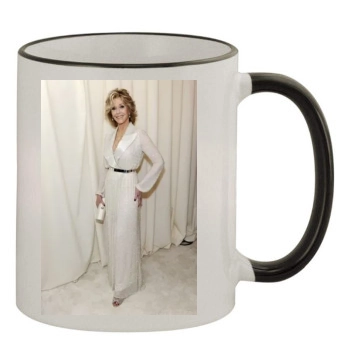 Jane Fonda 11oz Colored Rim & Handle Mug