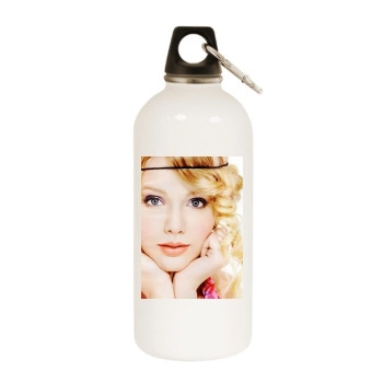 Taylor Swift White Water Bottle With Carabiner