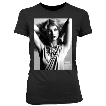 Taylor Swift Women's Junior Cut Crewneck T-Shirt