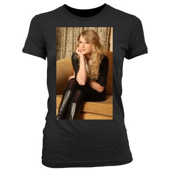 Taylor Swift Women's Junior Cut Crewneck T-Shirt