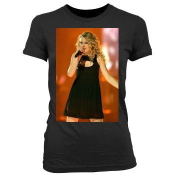 Taylor Swift Women's Junior Cut Crewneck T-Shirt