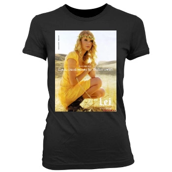 Taylor Swift Women's Junior Cut Crewneck T-Shirt