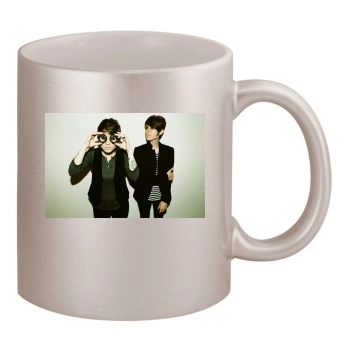 Tegan and Sara 11oz Metallic Silver Mug