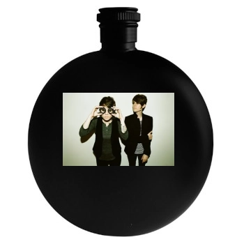 Tegan and Sara Round Flask