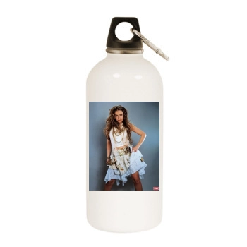 Thalia White Water Bottle With Carabiner