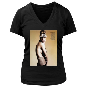 Tiiu Kuik Women's Deep V-Neck TShirt