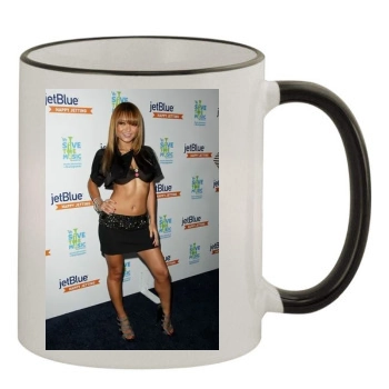 Tila Tequila 11oz Colored Rim & Handle Mug