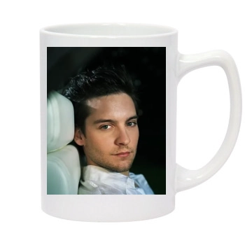 Tobey Maguire 14oz White Statesman Mug