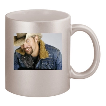 Toby Keith 11oz Metallic Silver Mug