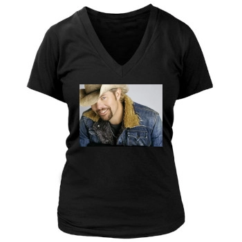 Toby Keith Women's Deep V-Neck TShirt