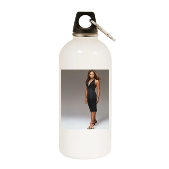 Toni Braxton White Water Bottle With Carabiner