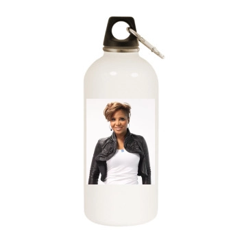 Toni Braxton White Water Bottle With Carabiner