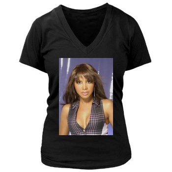 Toni Braxton Women's Deep V-Neck TShirt