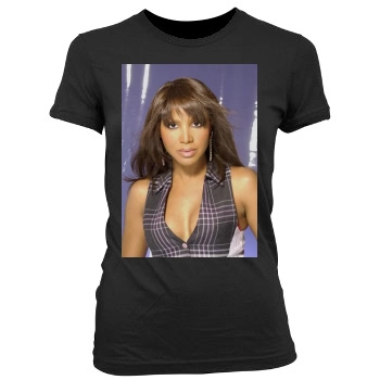 Toni Braxton Women's Junior Cut Crewneck T-Shirt