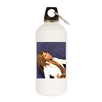 Toni Braxton White Water Bottle With Carabiner