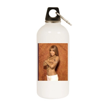 Toni Braxton White Water Bottle With Carabiner