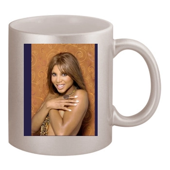 Toni Braxton 11oz Metallic Silver Mug