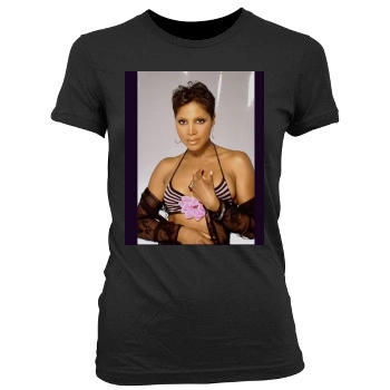 Toni Braxton Women's Junior Cut Crewneck T-Shirt