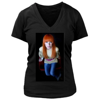 Tori Amos Women's Deep V-Neck TShirt