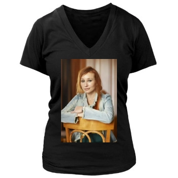 Tori Amos Women's Deep V-Neck TShirt