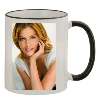 Tricia Helfer 11oz Colored Rim & Handle Mug