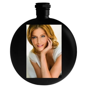 Tricia Helfer Round Flask