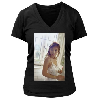 Yoko Kumada Women's Deep V-Neck TShirt