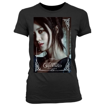 Fantastic Beasts The Crimes of Grindelwald (2018) Women's Junior Cut Crewneck T-Shirt