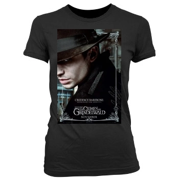 Fantastic Beasts The Crimes of Grindelwald (2018) Women's Junior Cut Crewneck T-Shirt