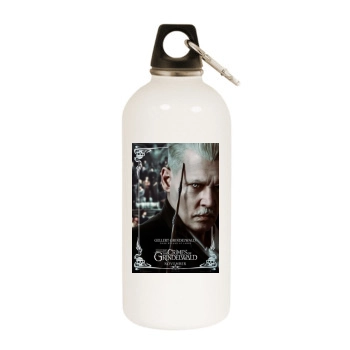 Fantastic Beasts The Crimes of Grindelwald (2018) White Water Bottle With Carabiner