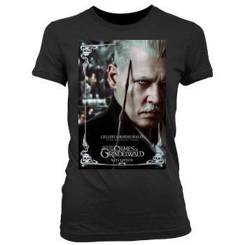 Fantastic Beasts The Crimes of Grindelwald (2018) Women's Junior Cut Crewneck T-Shirt