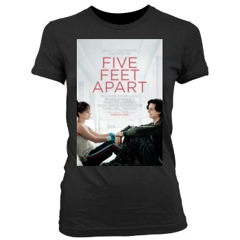 Five Feet Apart (2019) Women's Junior Cut Crewneck T-Shirt