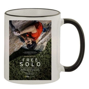 Free Solo (2018) 11oz Colored Rim & Handle Mug