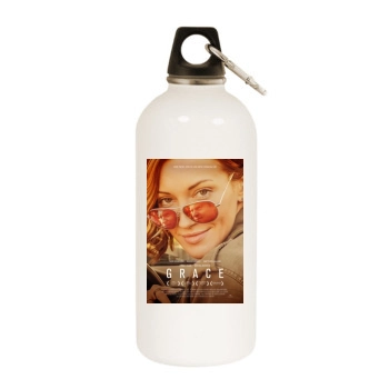 Grace (2018) White Water Bottle With Carabiner