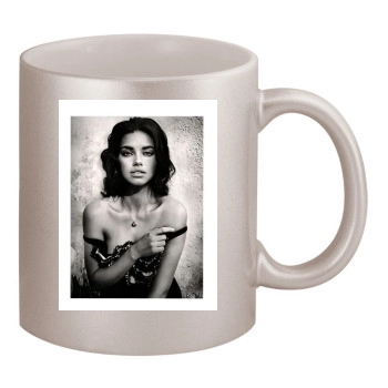 Adriana Lima 11oz Metallic Silver Mug