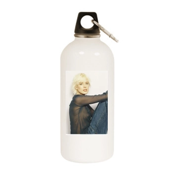 Agyness Deyn White Water Bottle With Carabiner