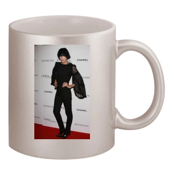 Agyness Deyn 11oz Metallic Silver Mug