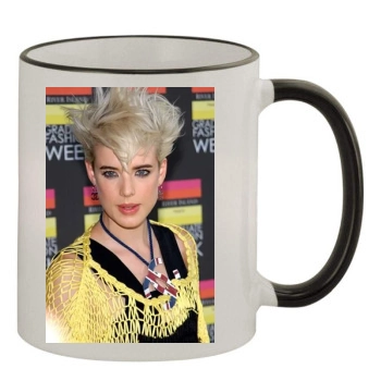 Agyness Deyn 11oz Colored Rim & Handle Mug